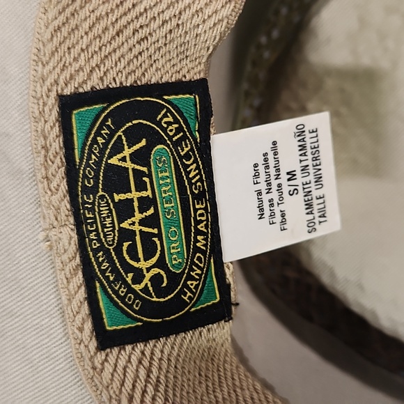 Scala Pro series authentic Panama hat size S/M golf print ribbon - Picture 9 of 10